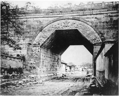 Ancient Buddhist Arch at Kew-Yung-Kwan by John Thomson